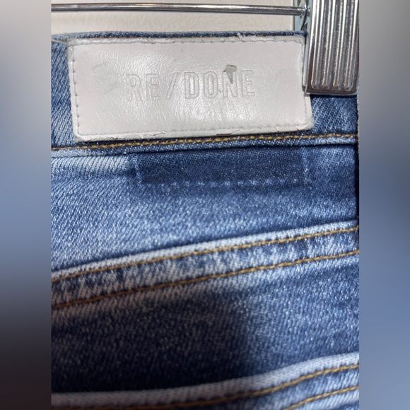 RE/DONE‎ Jeans Women’s Size 30 Ultra High Rise Stove Pipe in Vintage Indigo - Picture 10 of 15